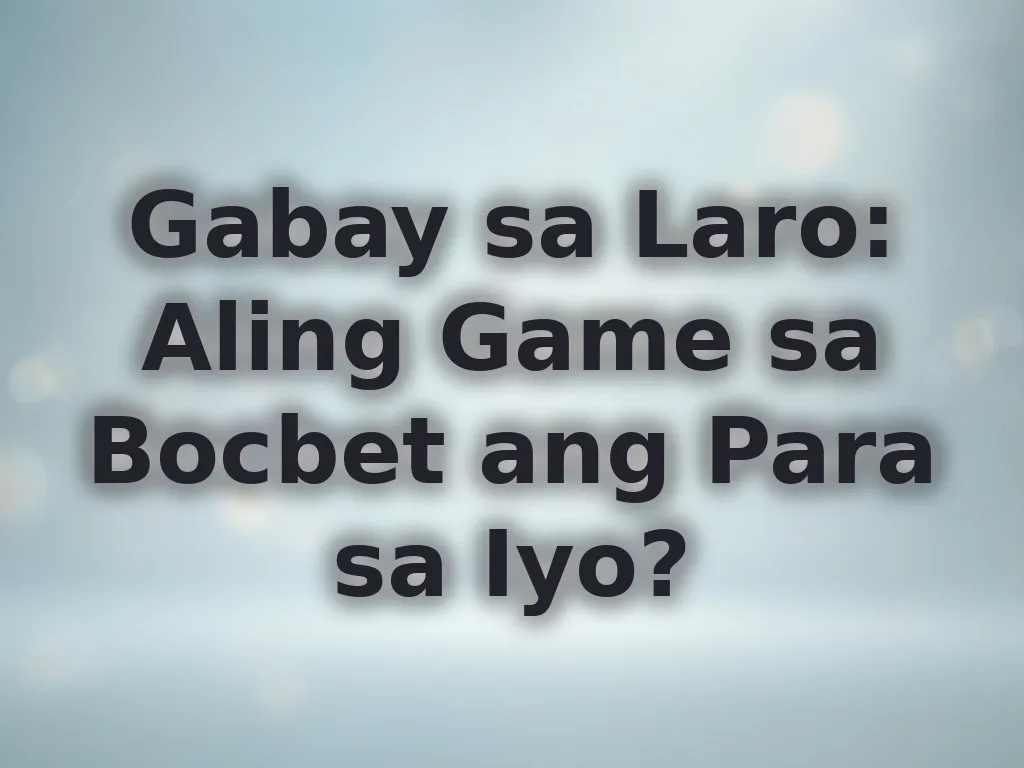 Gabay sa Laro